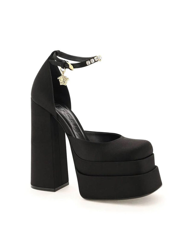 Silk Satin Platform Pumps