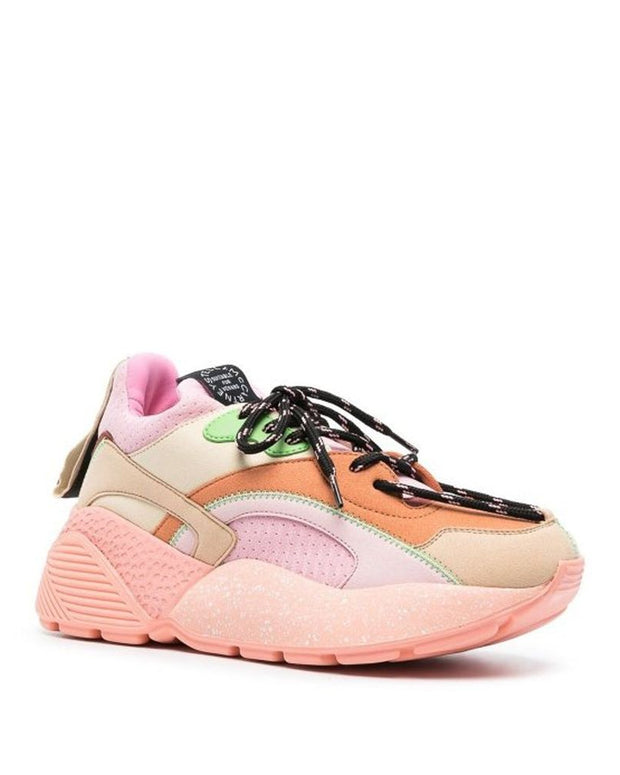 Orange Polyethylene Chunky Sneakers