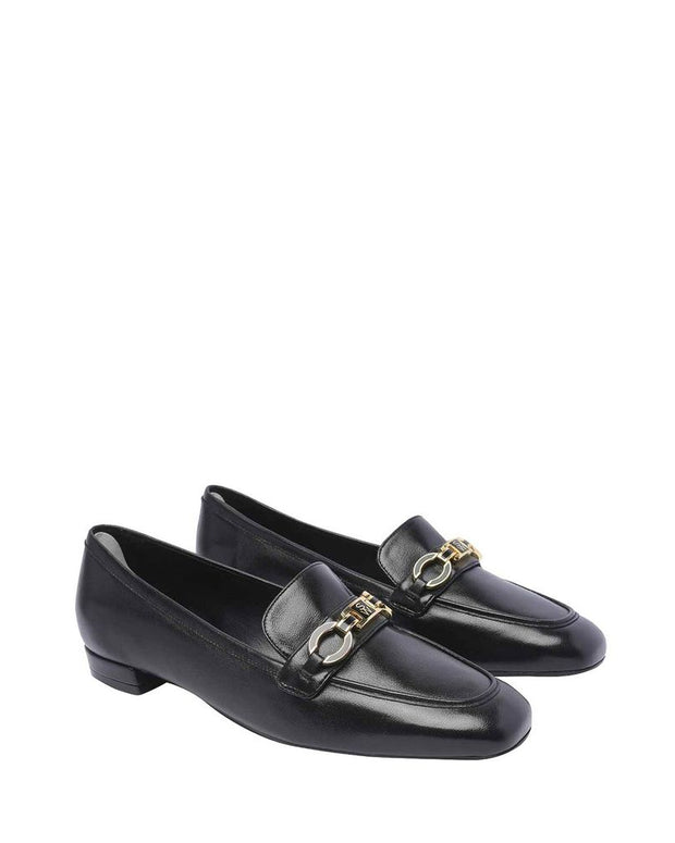 Signature Square Leather Loafers
