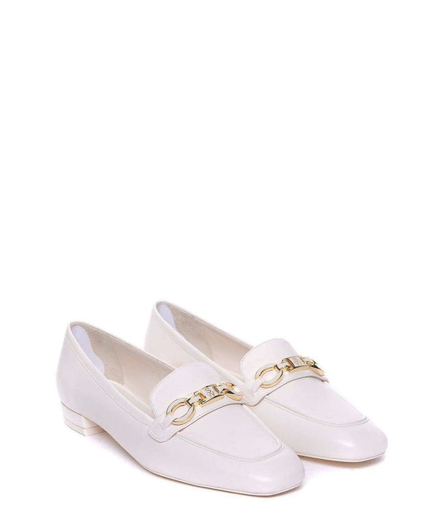 Signature Square Leather Loafers