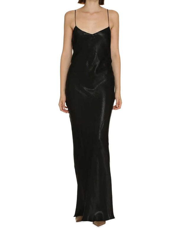 Satin Long Dress