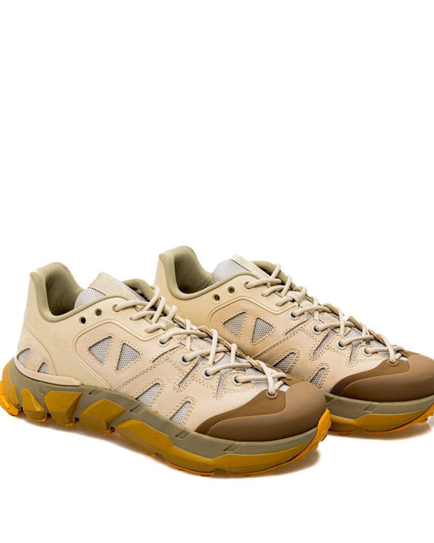 Beige Polyamide Athletic Sneakers