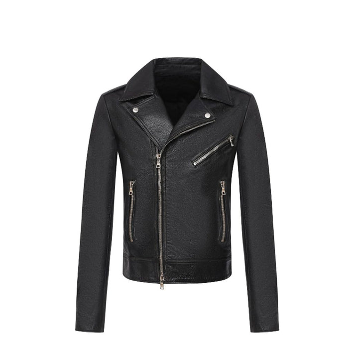 Black Leather Biker Jacket