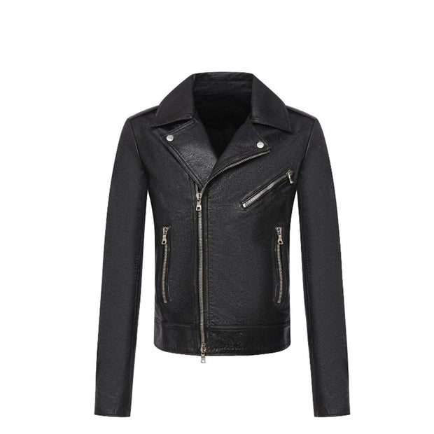 Black Leather Biker Jacket