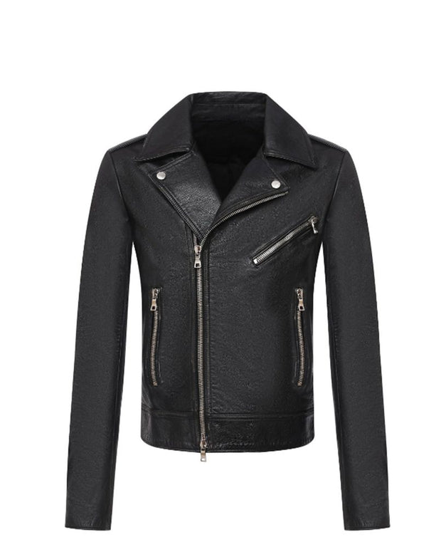Black Leather Biker Jacket