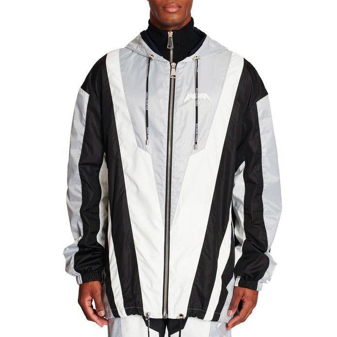 Black Polyester Shell Jacket