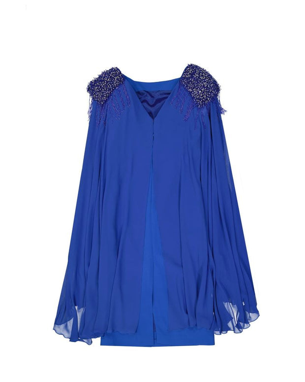 Beaded Shoulders Dress