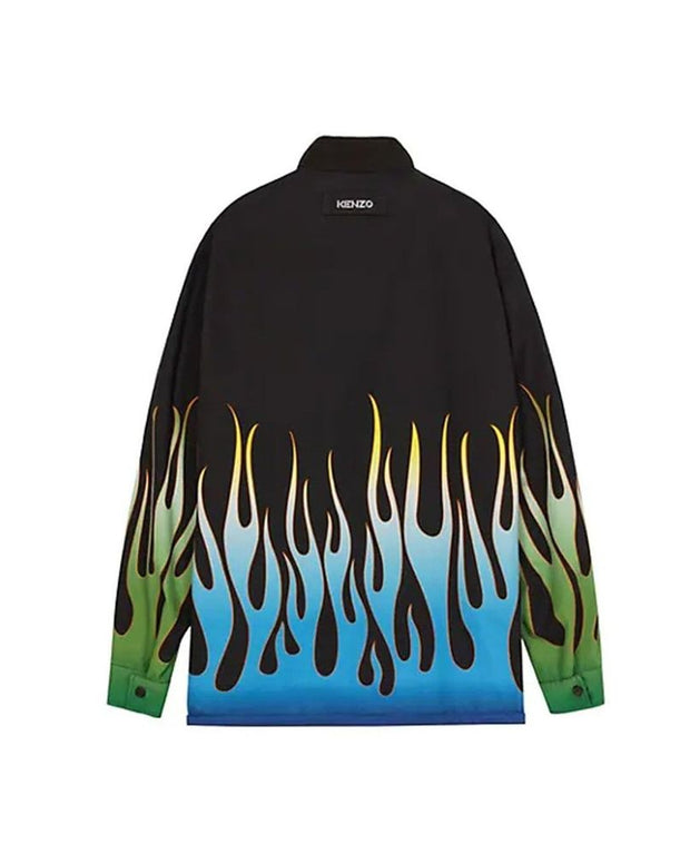 Flame Print Reversible Jacket