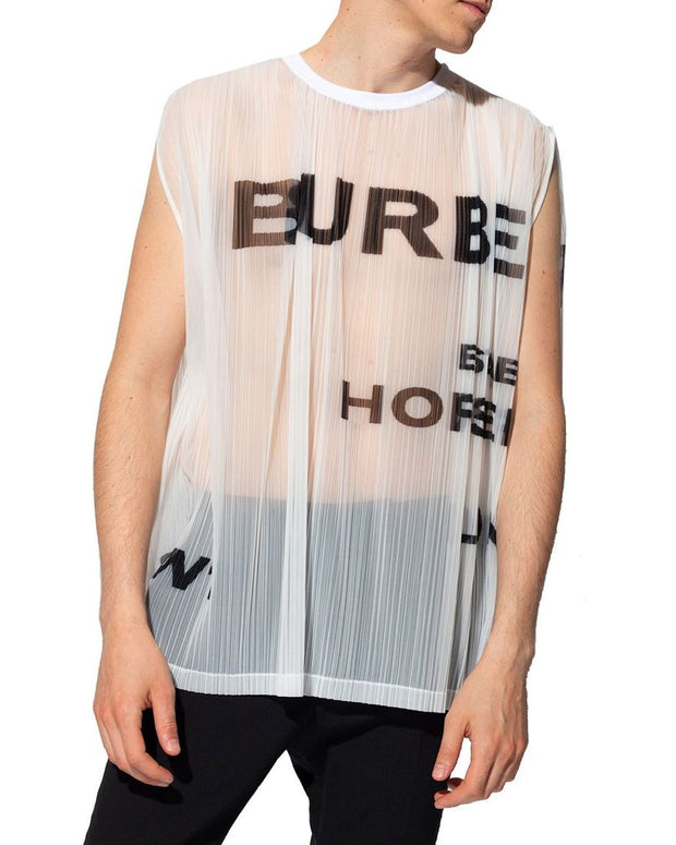 Horseferry Print Mesh Tank Top
