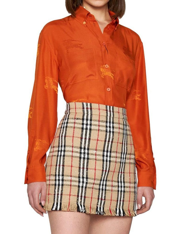 Vintage Pattern Mini Skirt