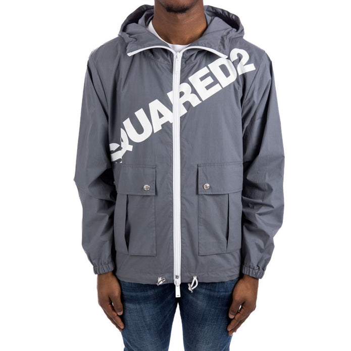 Logo Hooded Windbreaker