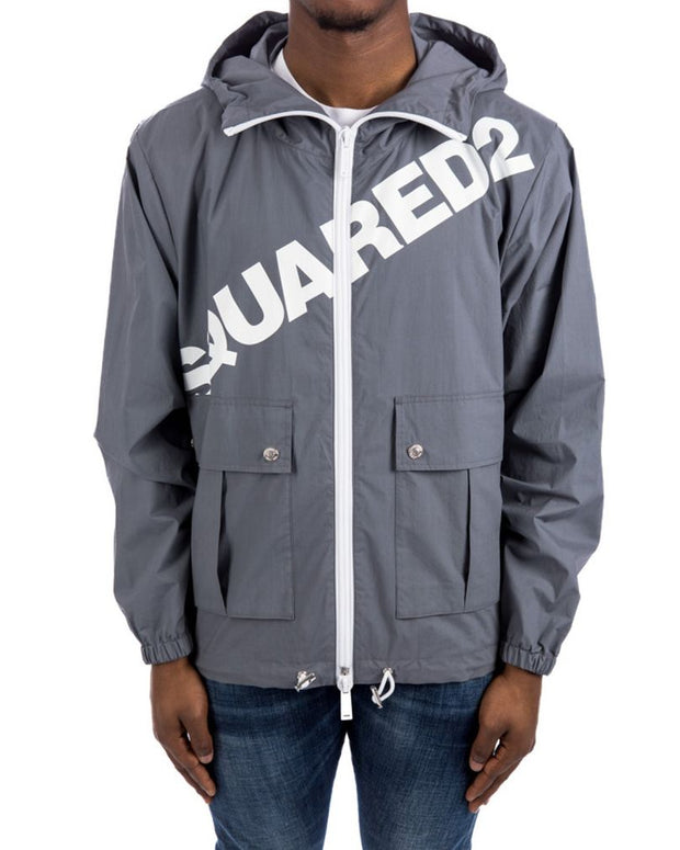 Logo Hooded Windbreaker