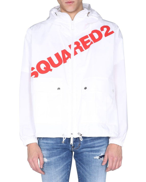 Logo Hooded Windbreaker