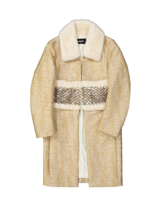 Beige Polyamide Coat