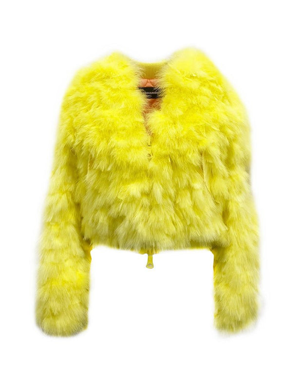 Yellow Feather Bomber