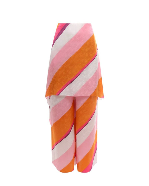 Ff Color-Block Draped Trousers