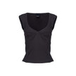 Black Viscose Tops & T-Shirt