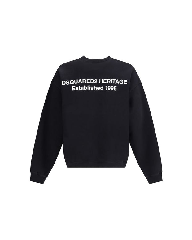 Black Cotton Sweatshirt