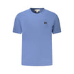 Blue Cotton Men T-Shirt