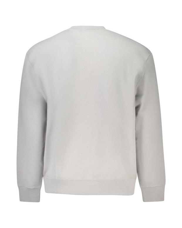 Gray Cotton Men Sweater