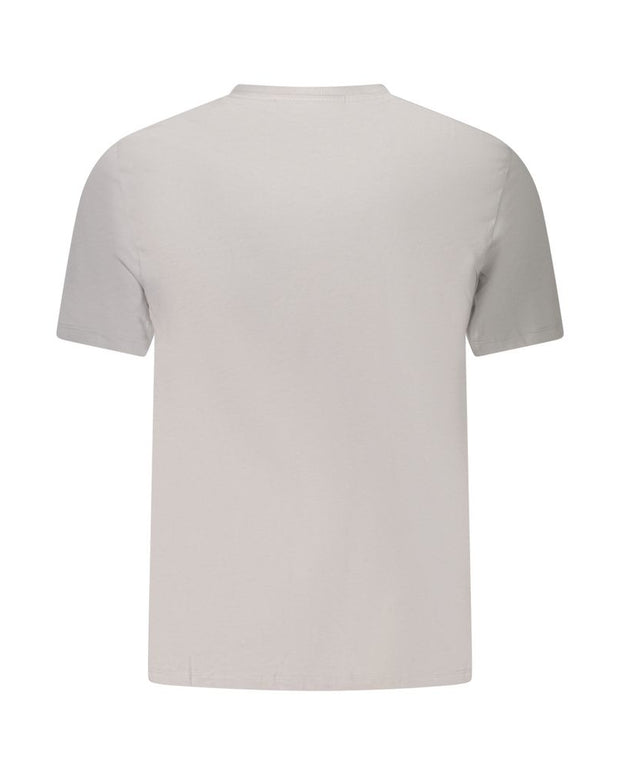 Gray Cotton Men T-Shirt