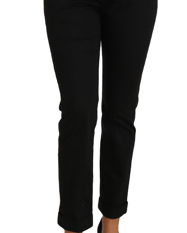 Black Dress Cropped Straight Straight Pants