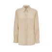 Beige Silk Shirt