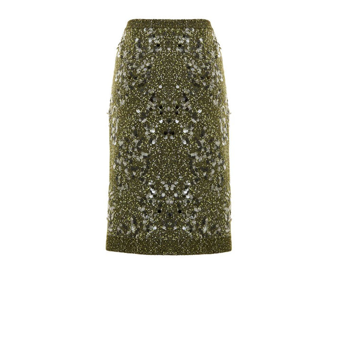 Green Viscose Skirt