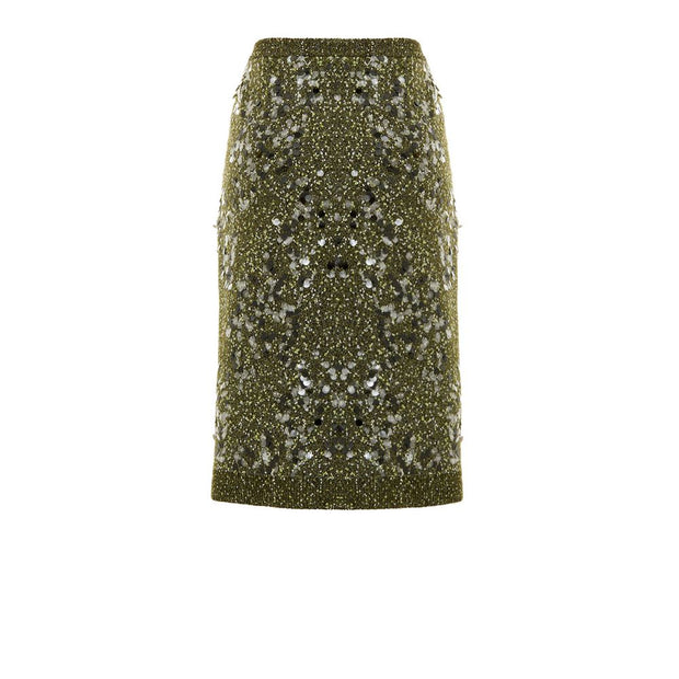 Green Viscose Skirt