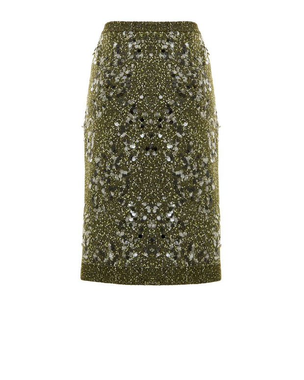 Green Viscose Skirt