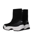 Black Leather Ankle Boots