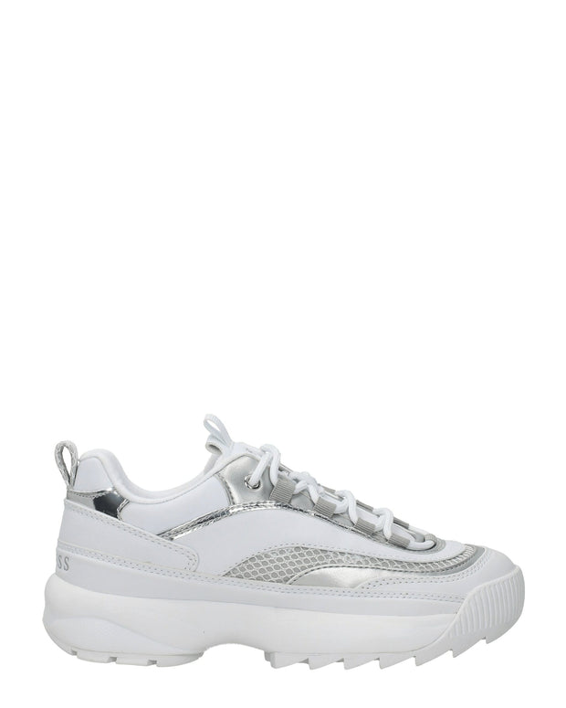 White Polyethylene Chunky Sneakers