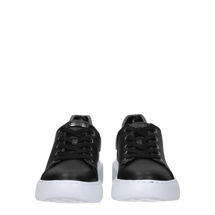 Black Polyethylene Platform Sneakers