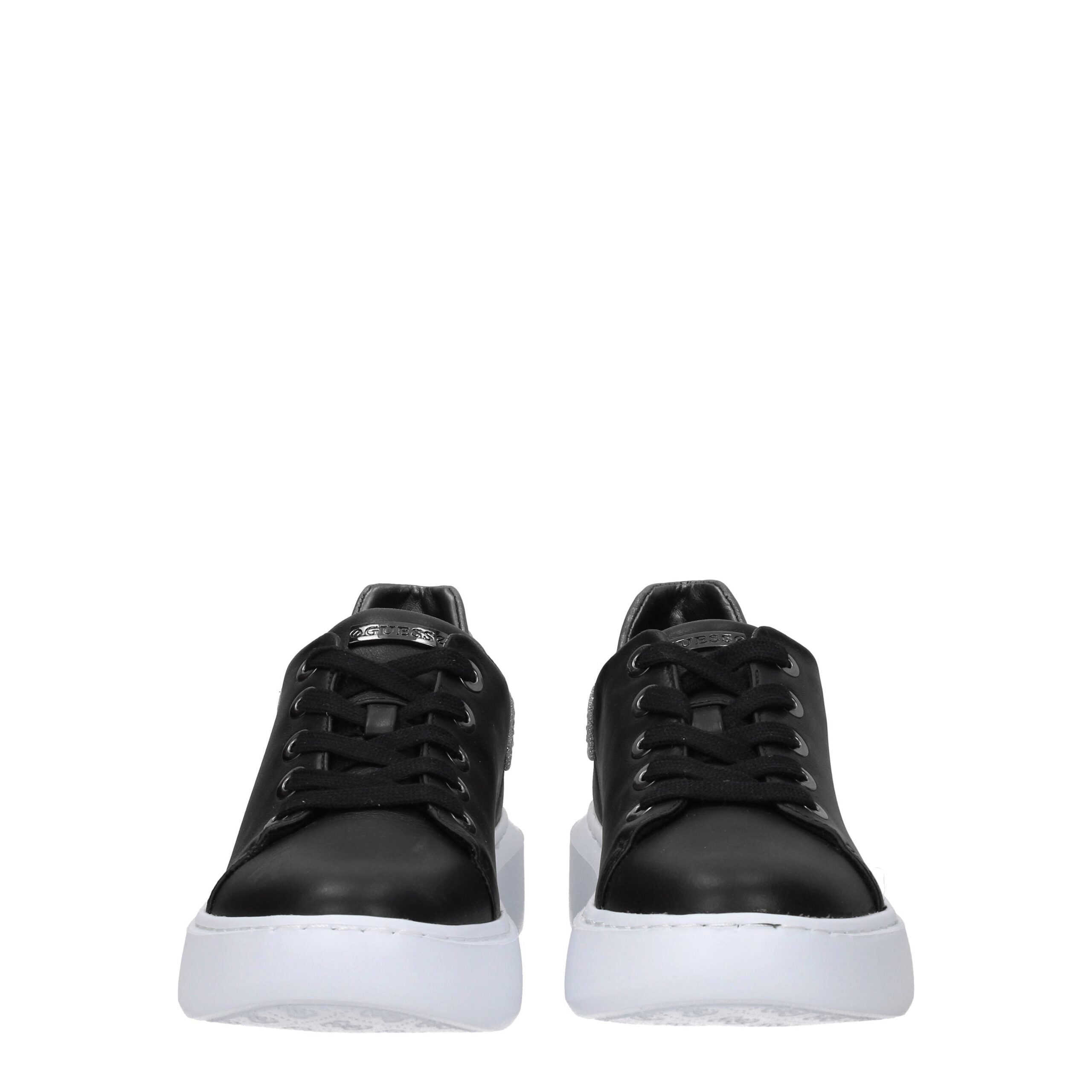 Black Polyethylene Platform Sneakers