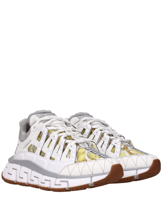White Leather Athletic Sneakers