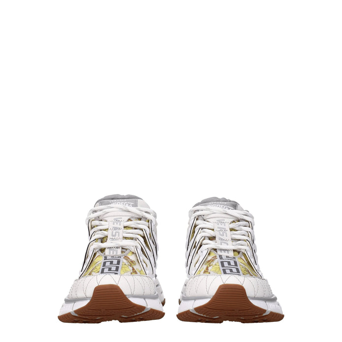 White Leather Athletic Sneakers