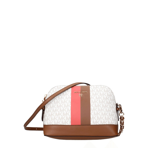 Beige Fabric Crossbody Bags