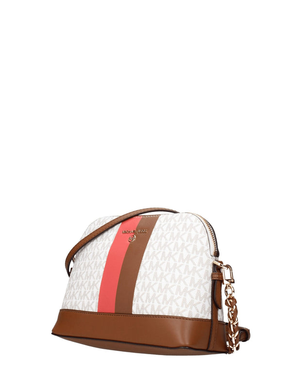 Beige Fabric Crossbody Bags