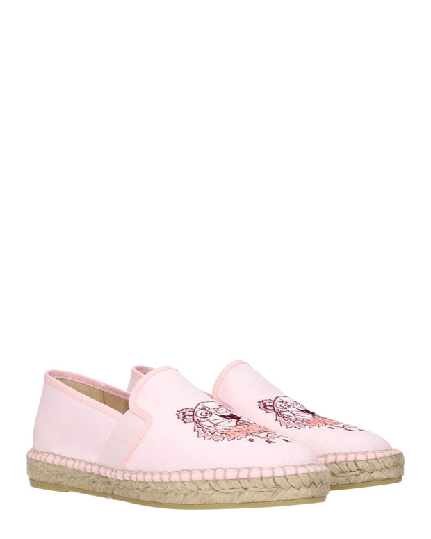 Pink Fabric Espadrilles