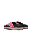 Pink Fabric Slippers Sandals