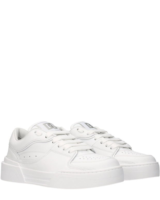White Leather Low Tops