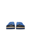 Blue Fabric Slippers Sandals