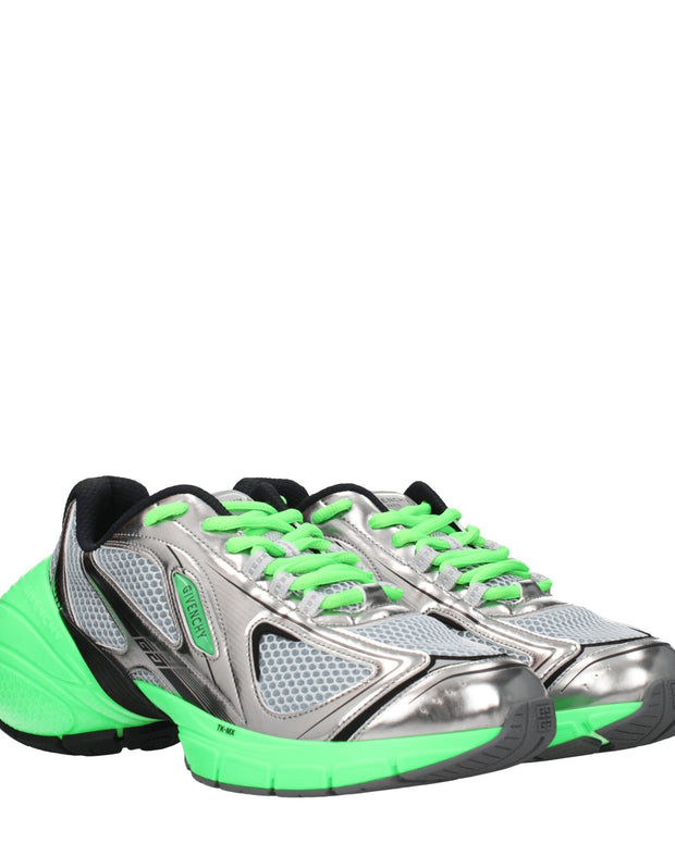 Gray Fabric Athletic Sneakers