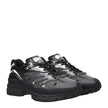 Black Fabric Athletic Sneakers