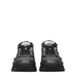 Black Fabric Athletic Sneakers
