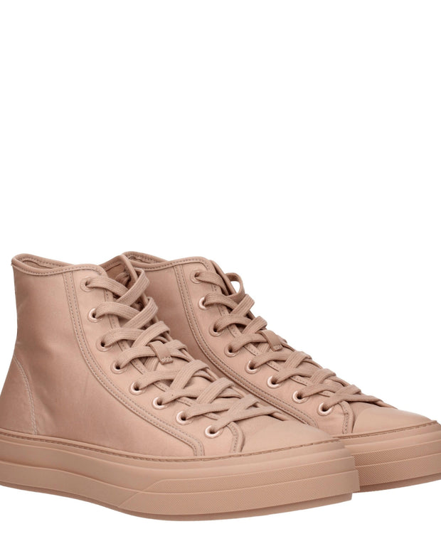 Pink Fabric High Tops