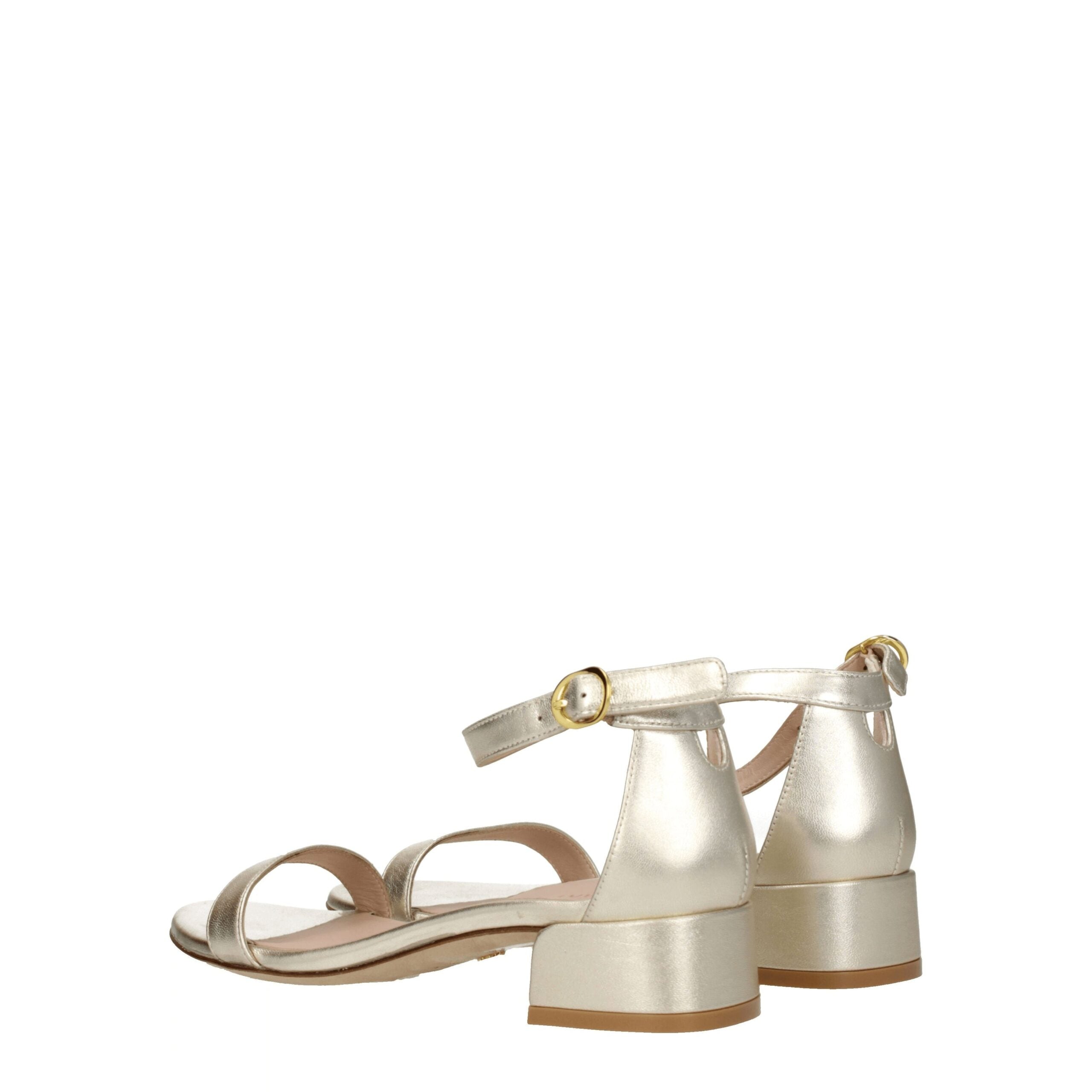 Gold Leather Sandals