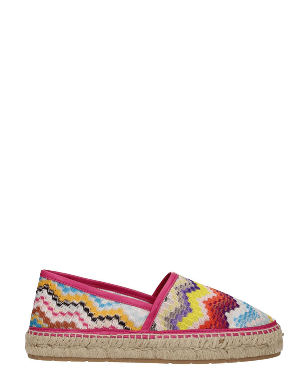 Multicolor Fabric Espadrilles