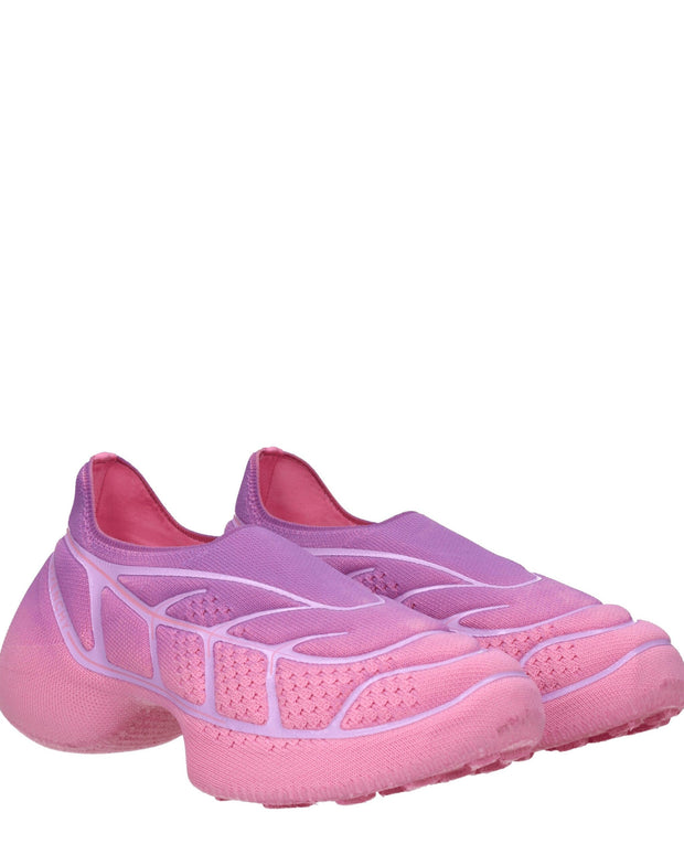 Pink Fabric Sneakers