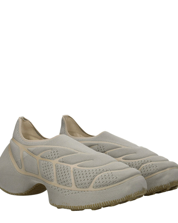 Gray Fabric Athletic Sneakers